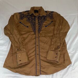 Montero Brown Button-Up Shirt‎
